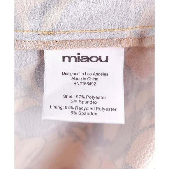 Miaou Vivi Mini Dress Size M Parisian Flower Orange $275 - Picture 12 of 15